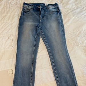 High rise skinny jeans